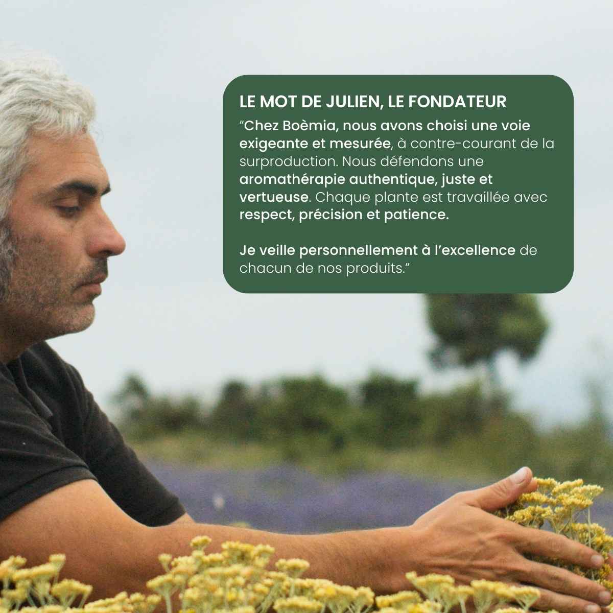 Le mot du fondateur Julien Martre de la marque Boèmia